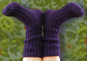 Fireflys hand knit Cozy Toes sock pattern